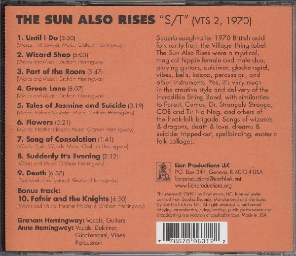 【新品CD】 Sun Also Rises / Same_画像2