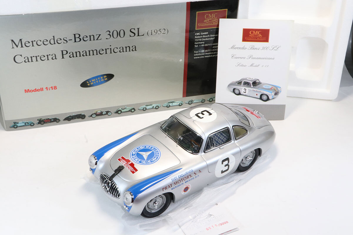 M-058 CMC 1/18 メルセデス-ベンツ 300SL パナメリカーナ 1952 No.3の画像1