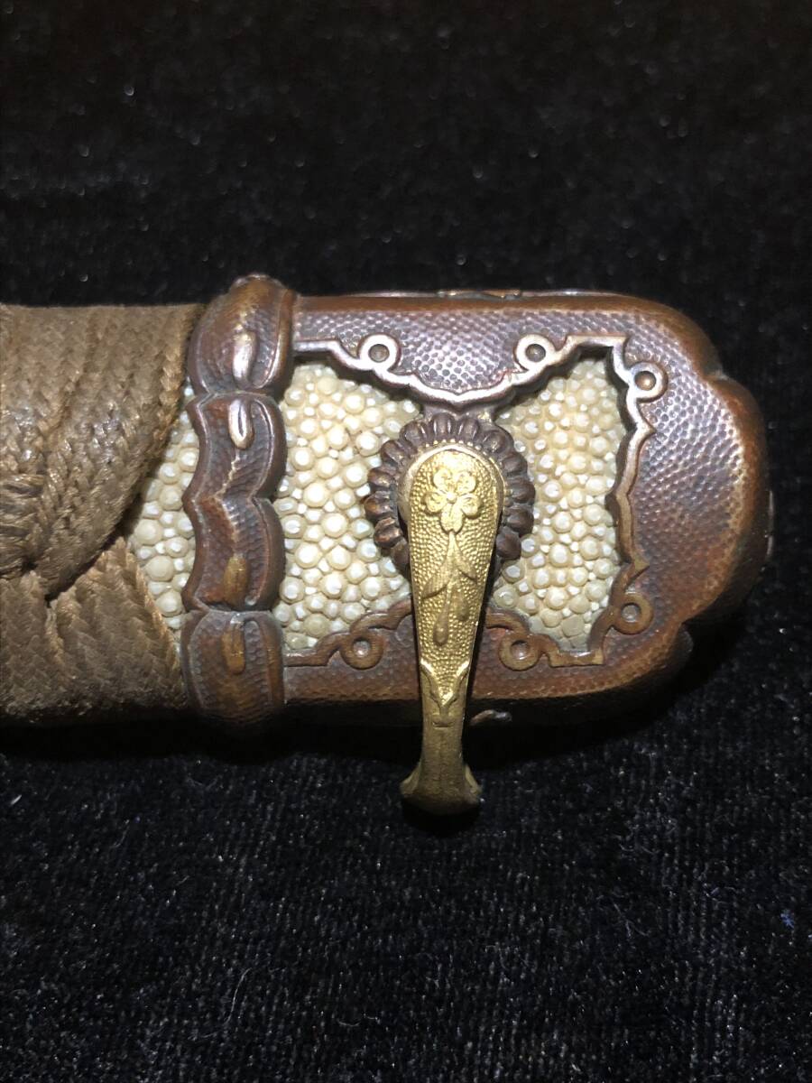 旧日本軍軍刀　猿手　真鍮製　精密複製品_使用例です。柄は出品物ではありません。