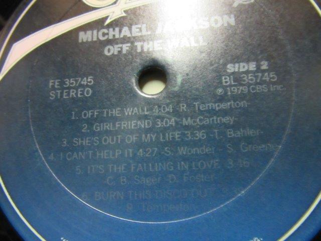 LP728■LPレコード■MICHAEL JACKSON OFF THE WALL - AL35745【中古】の画像6