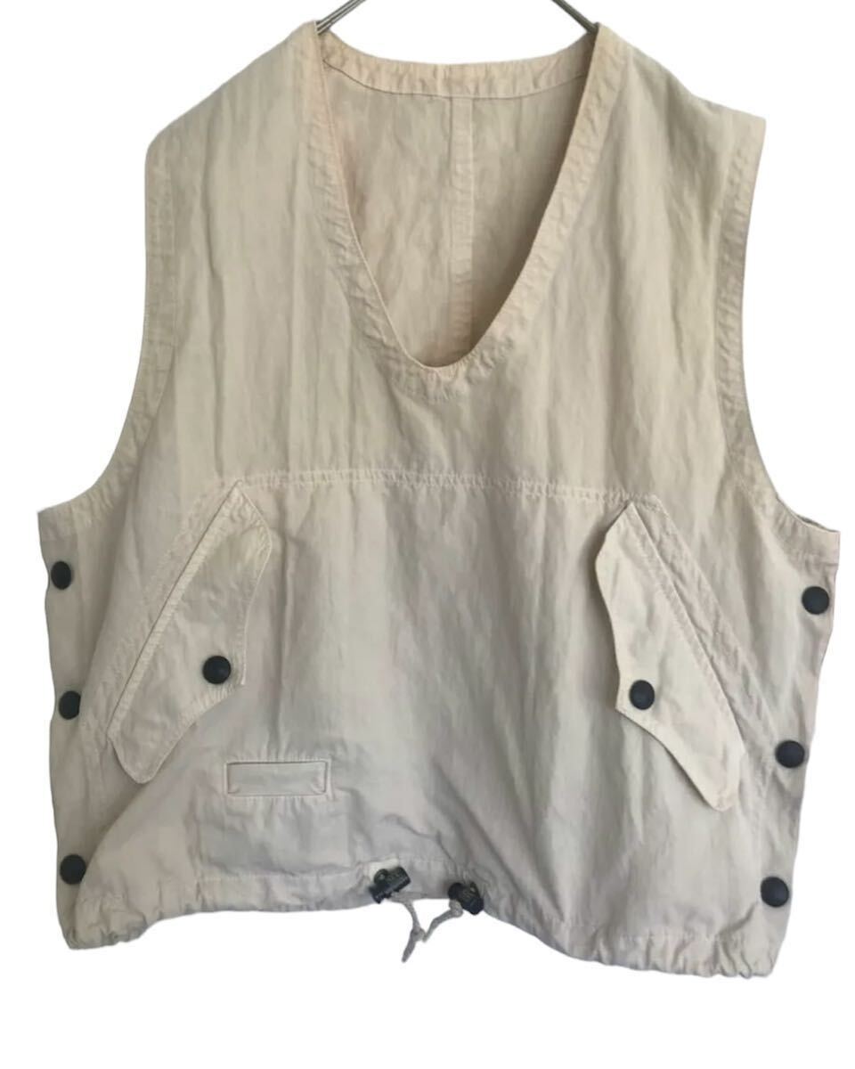 rare 00s Dezert military detail nylon vest デザート 90s ナイロンベスト ミリタリー comme des garcons issey miyake Helmut langの画像1