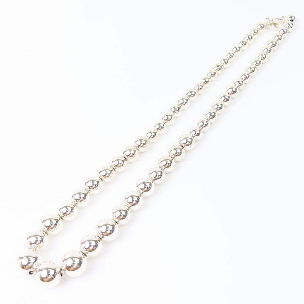 特価ブログのポータルサイト 極美品 ティファニー 79424TIFFANY&Co. ボールチェーン シルバー シルバー925/スターリングシルバー ネックレス 27.9g ヴィンテージ その他