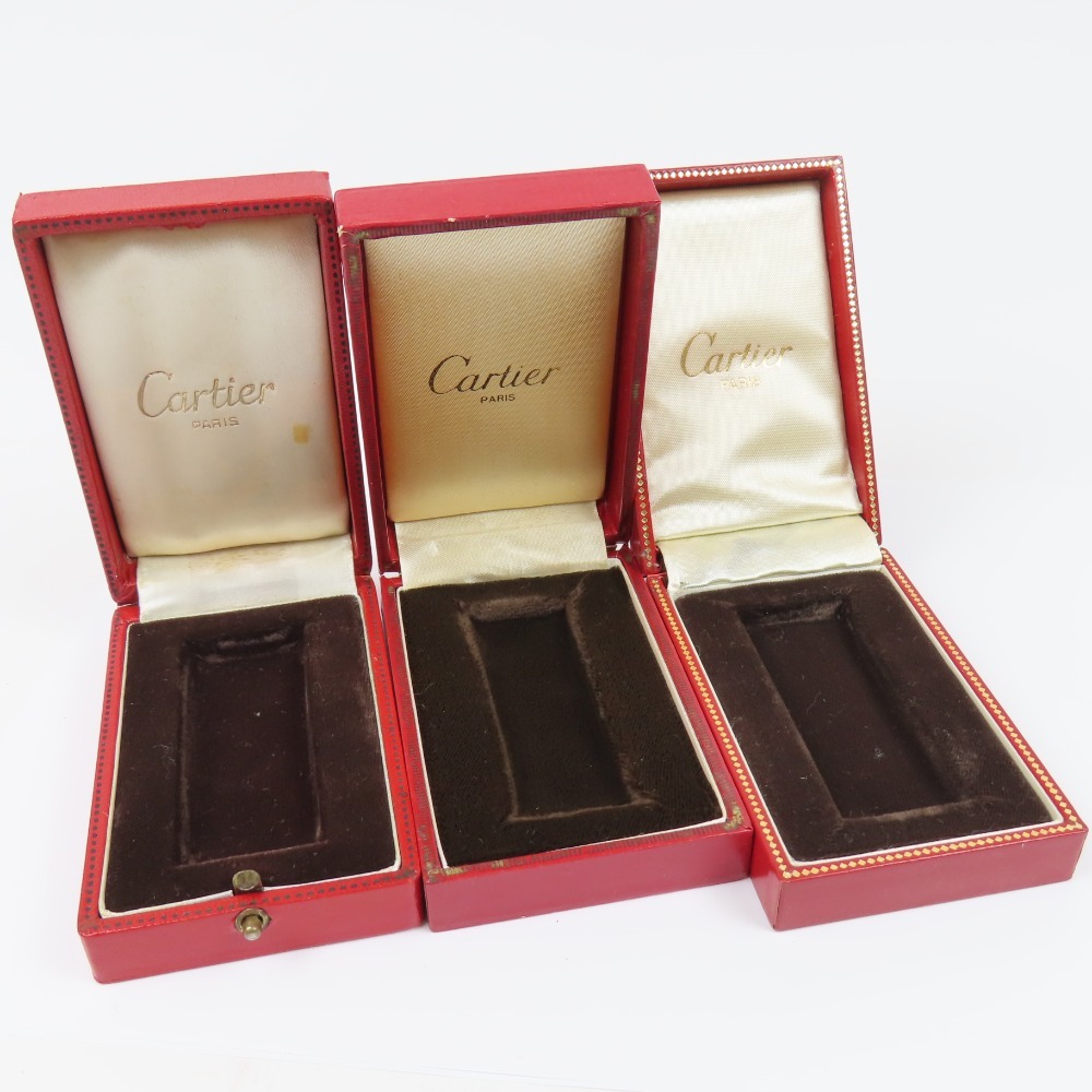 40622★1円スタート★CARTIER カルティエ 綺麗 ライター用 ケース ボックス BOX まとめ売り 小物 ボルドー_画像5