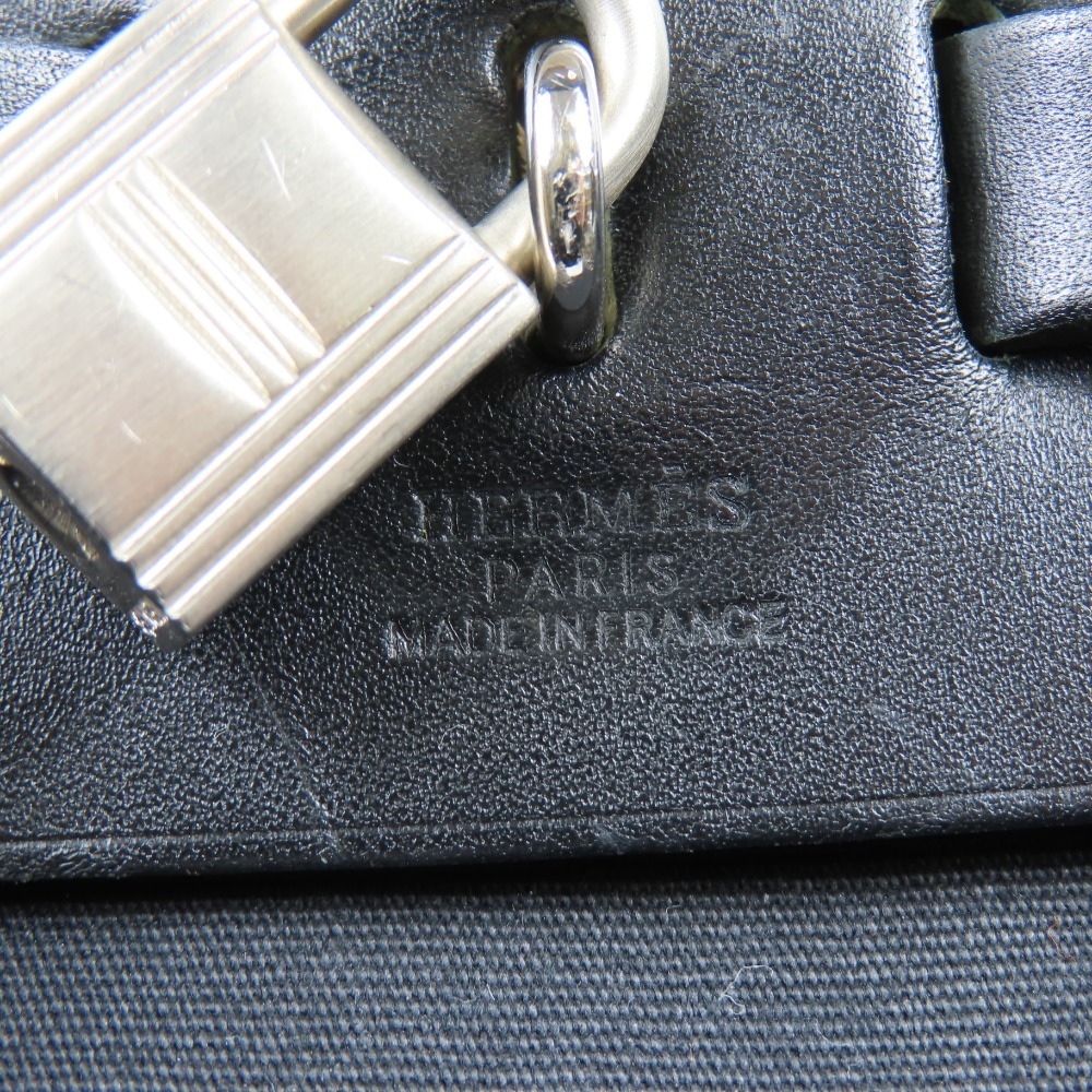 40685★1円スタート★HERMES エルメス 中極美品 エールバッグアドPM バッグ バックパック ヴィンテージ リュック ブラック □G刻印の画像7