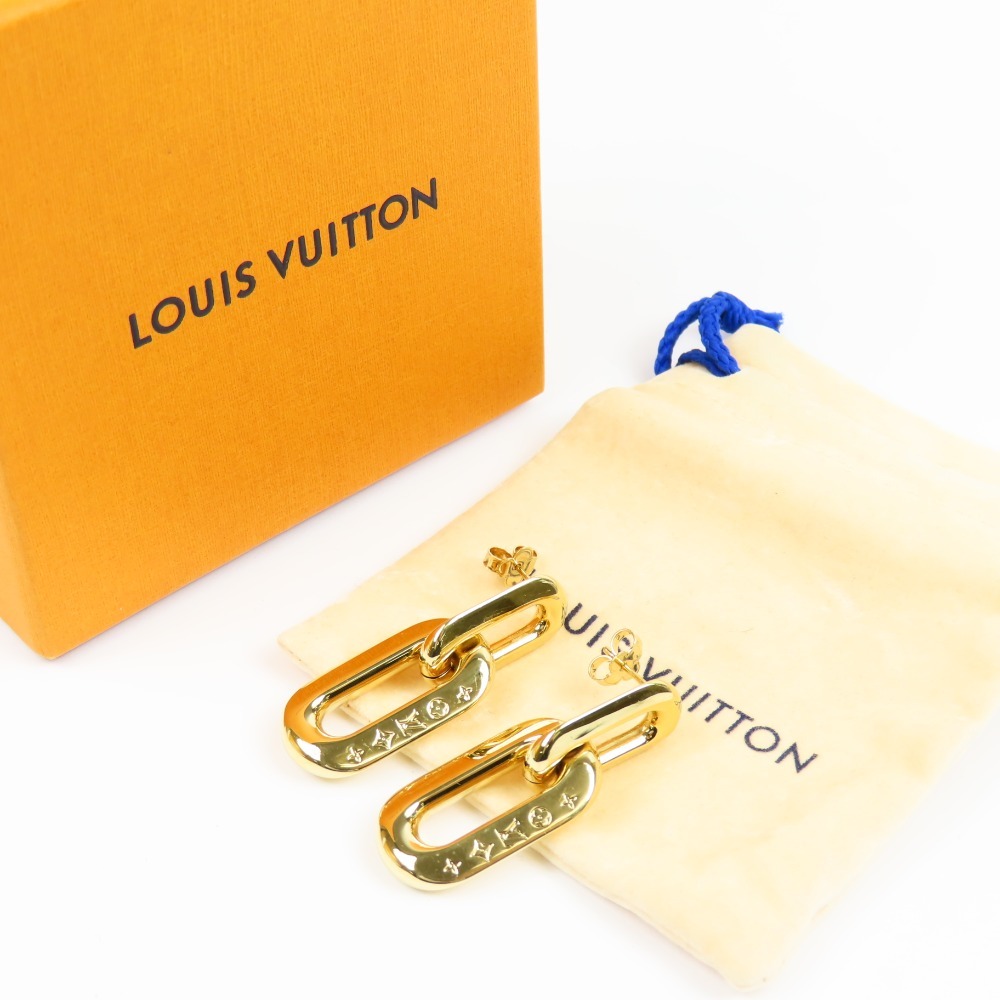 40936★1円スタート★LOUIS VUITTON ルイヴィトン 極美品 現行 ドゥーブル 2 マイヨンPM 22年製 スイング アクセサリー MP2990 ピアスの画像9