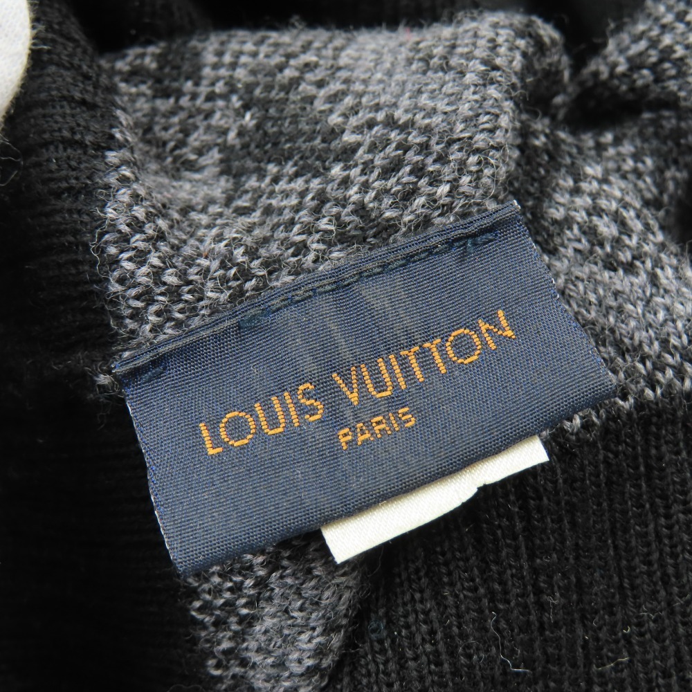 40761★1円スタート★LOUIS VUITTON ルイヴィトン 新品同様美品 ニット帽 ボネ LVスプリット M70913 M70913 ニットキャップ ウールの画像9