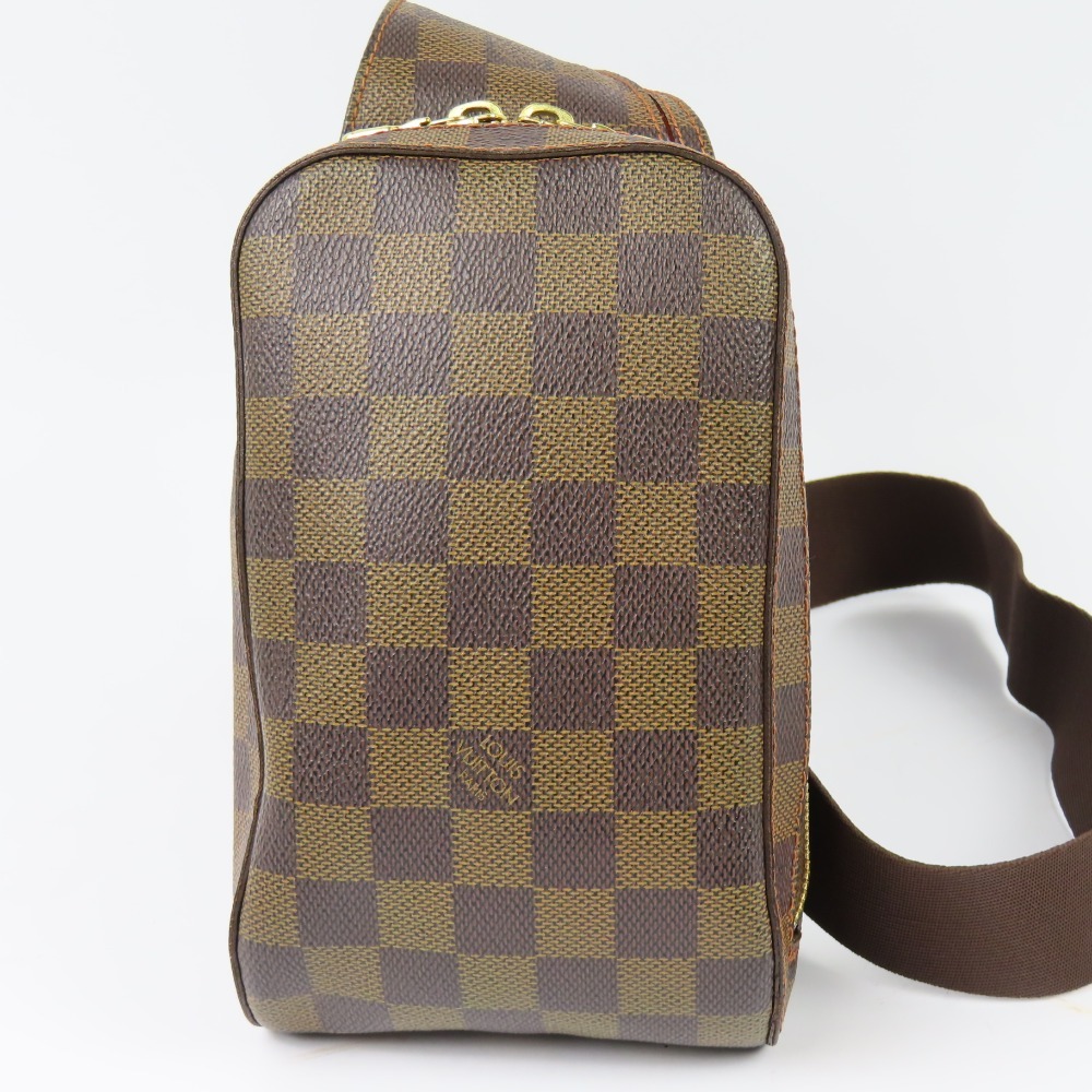 40812★1円スタート★LOUIS VUITTON ルイヴィトン 中極美品 ジェロニモス ショルダーバッグ ヴィンテージ ダミエ ボディバッグ PVC エベヌ_画像1