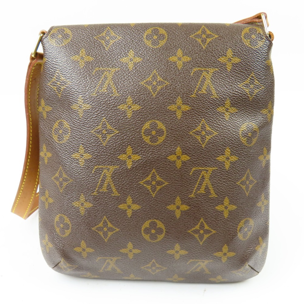 79657LOUIS VUITTON ルイヴィトン 中極美品 ミュゼットサルサショート ヴィンテージ モノグラム ショルダーバッグ PVC ブラウン レディース_画像2