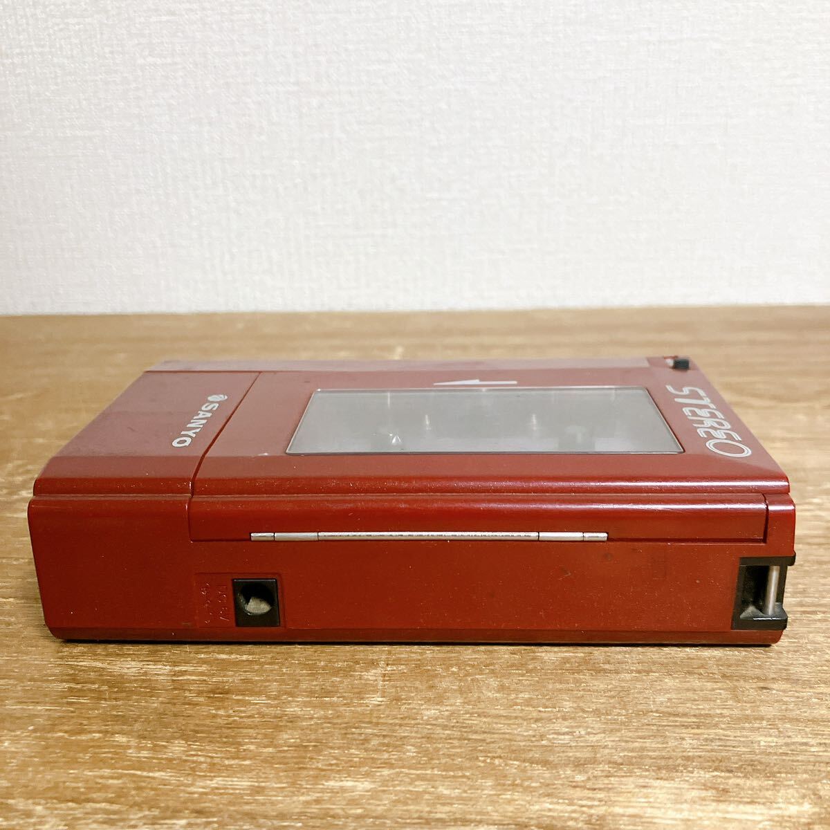 M4440 SANYO サンヨー ステレオカセットプレイヤー Redの画像7