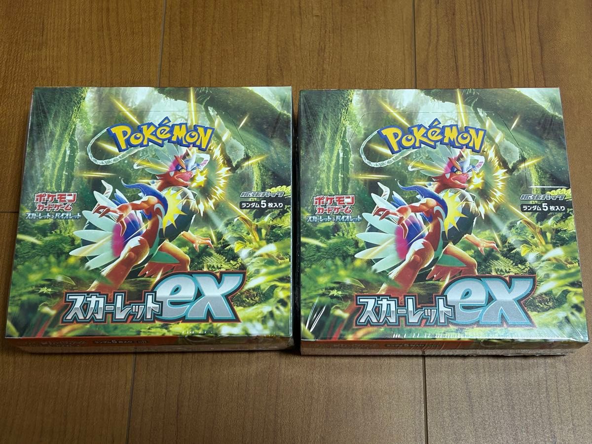 ポケモンカード BOX シュリンク付き 2BOX スカーレットex