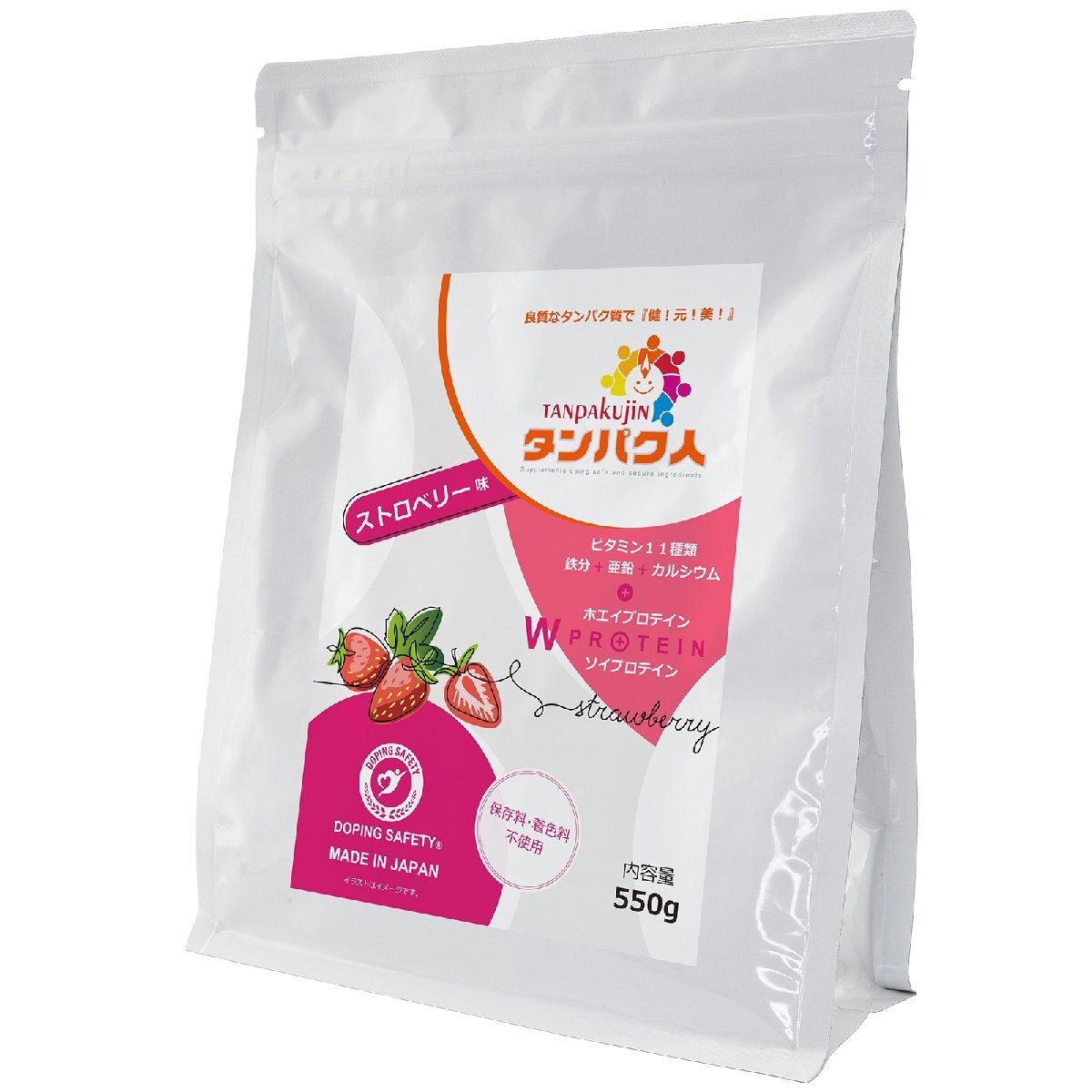  protein person (tanpakujin) regular pack 550g TJ-P 1 pack [ strawberry manner taste ][59765]