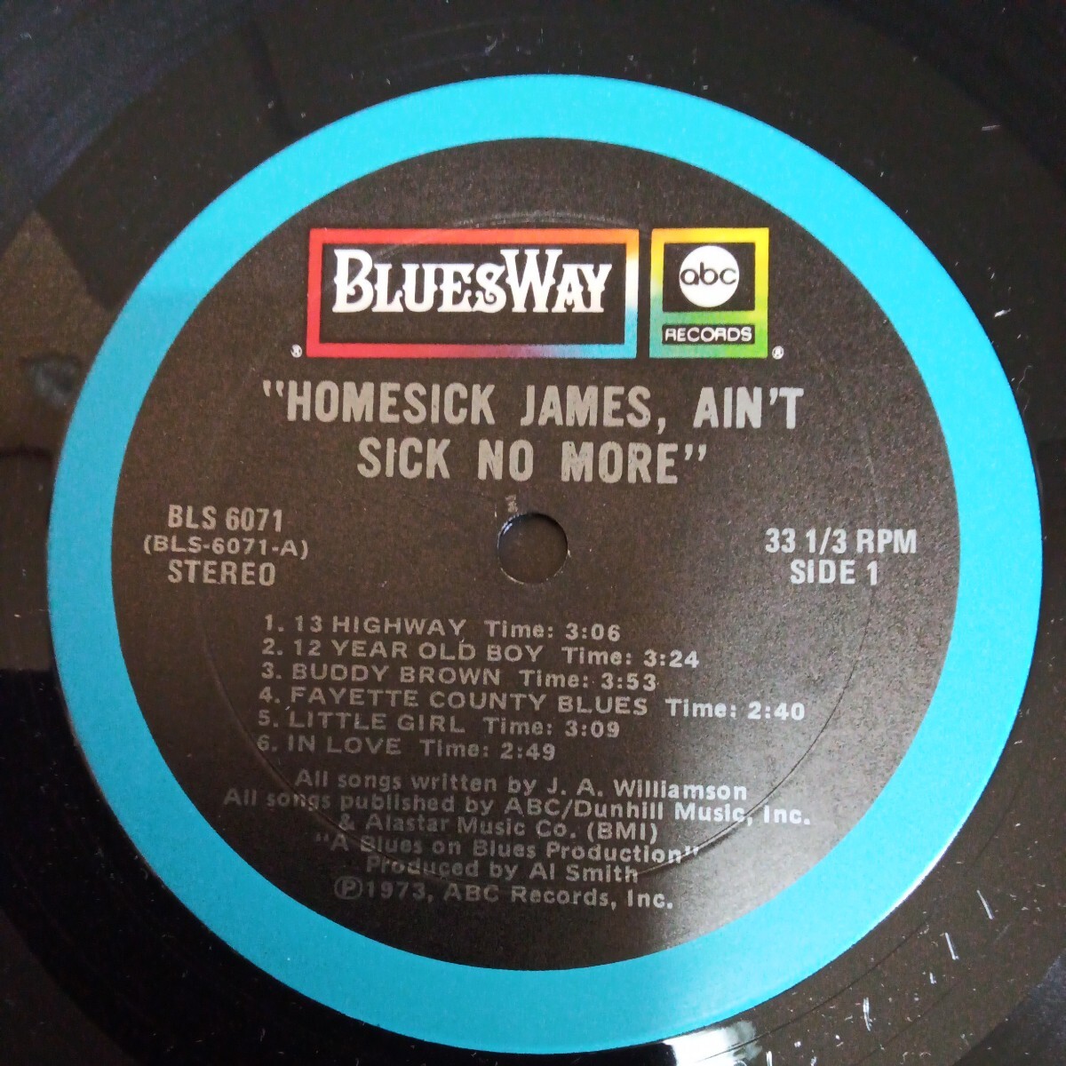 【US盤】HOMESICK JAMES Ain't Sick No More BLS6071 BLUESWAYの画像4