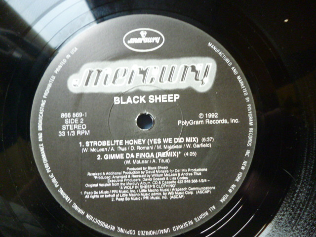 Black Sheep / Strobelite Honey 試聴可 ファンキー90s CLASSIC HipHop 12 _画像4