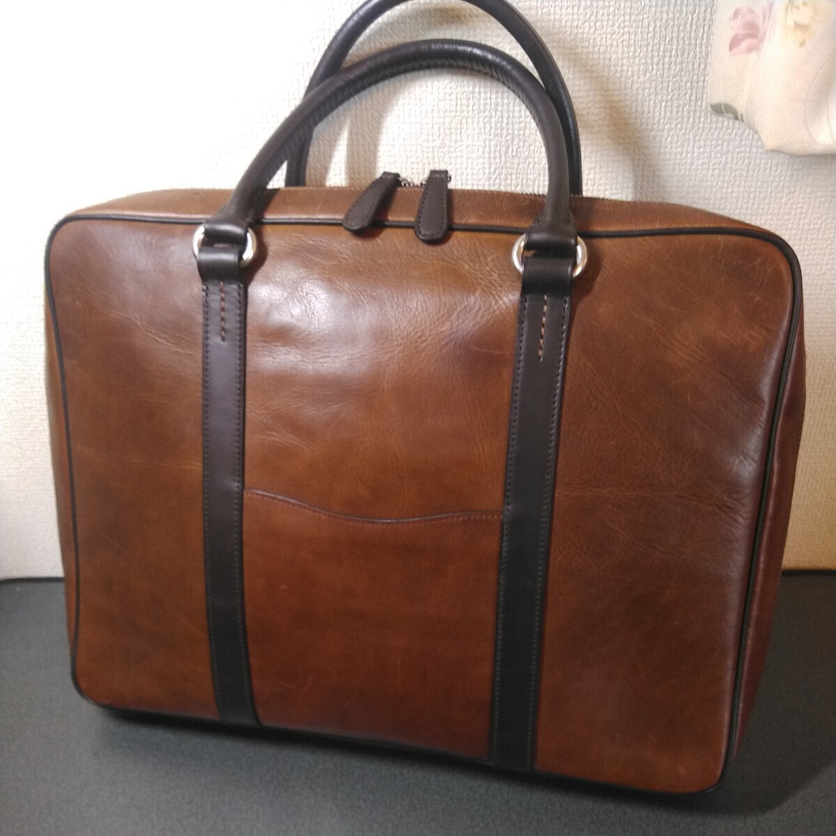  beautiful goods Imperial Family purveyor SOMES SADDLE leather briefcase 