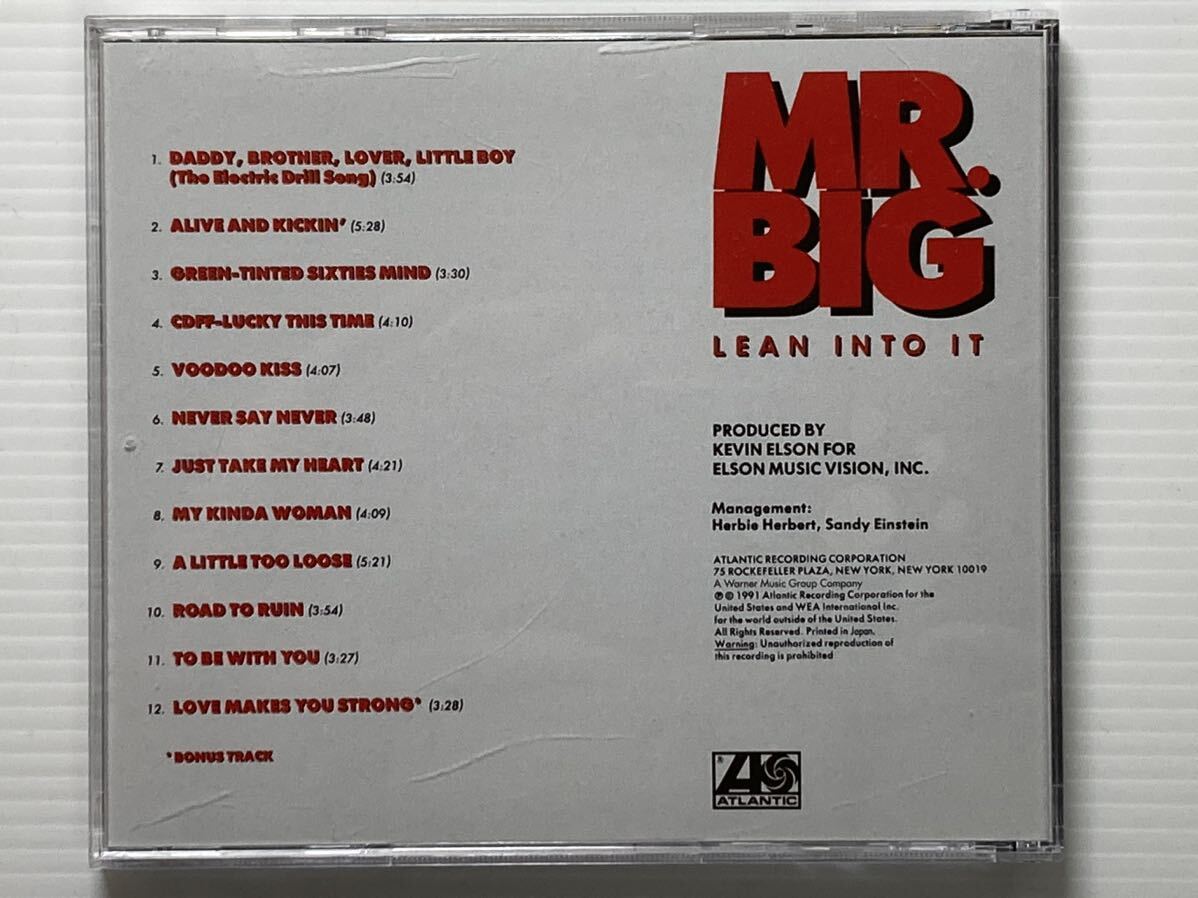 【メロハー】Mr. Big / Lean Into It 国内盤 帯あり SHM-CD リマスターの画像3