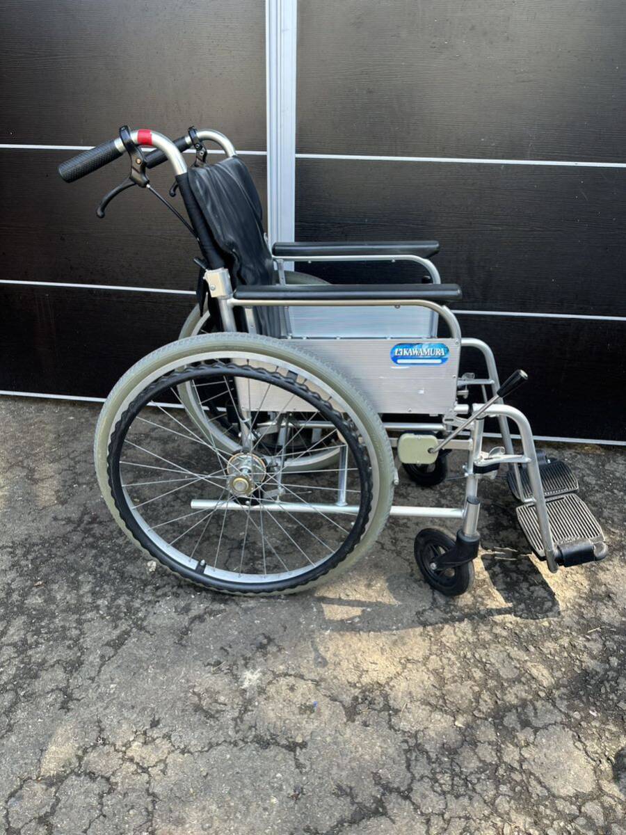 KAWAMURA カワムラサイクル 車椅子 コンパクト 自走介助 車いす 軽量車椅子 兼用 折りたたみ 自走 介助ブレーキ 介護_画像5