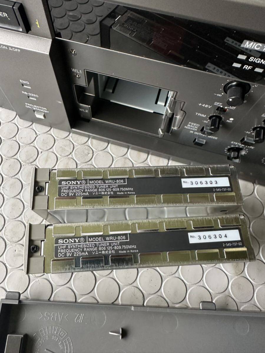 ■ SONY デジタルパワードミキサー/ ワイヤレスチューナーユニット SRP-X500P/ WRU-806（2台）音響機器 オーディオ機器 アンプ の画像9