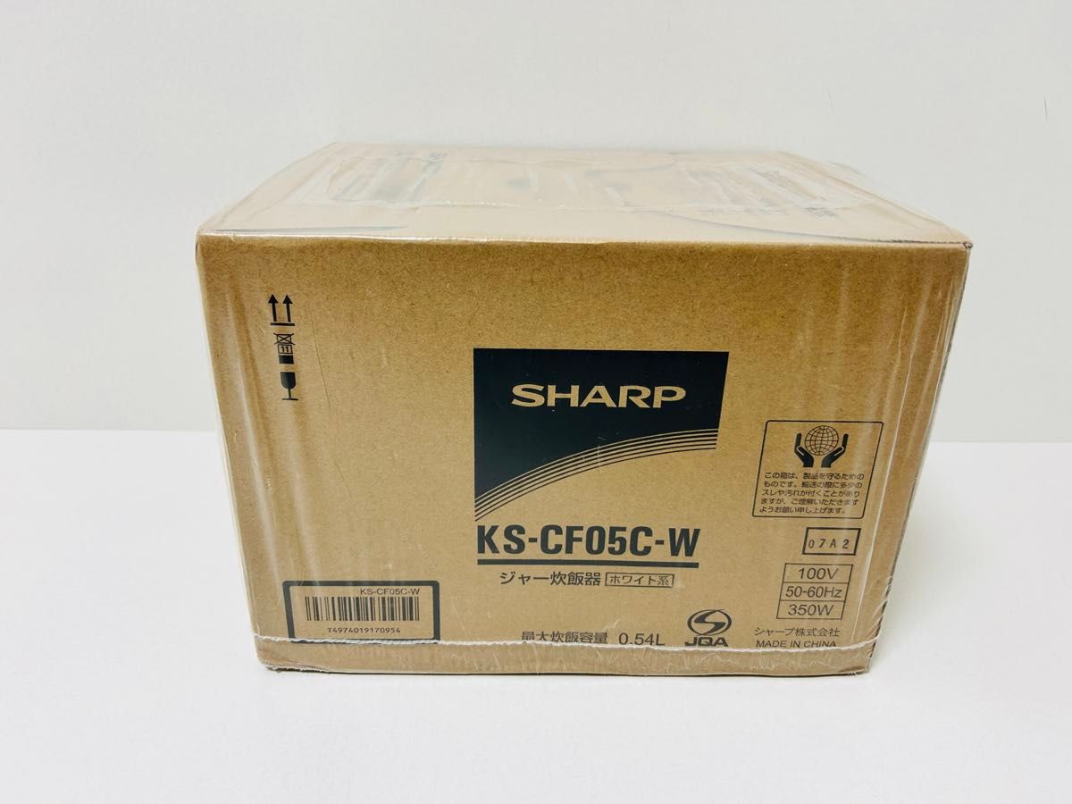 SHARP マイコンジャー炊飯器 KS-CF05C-W