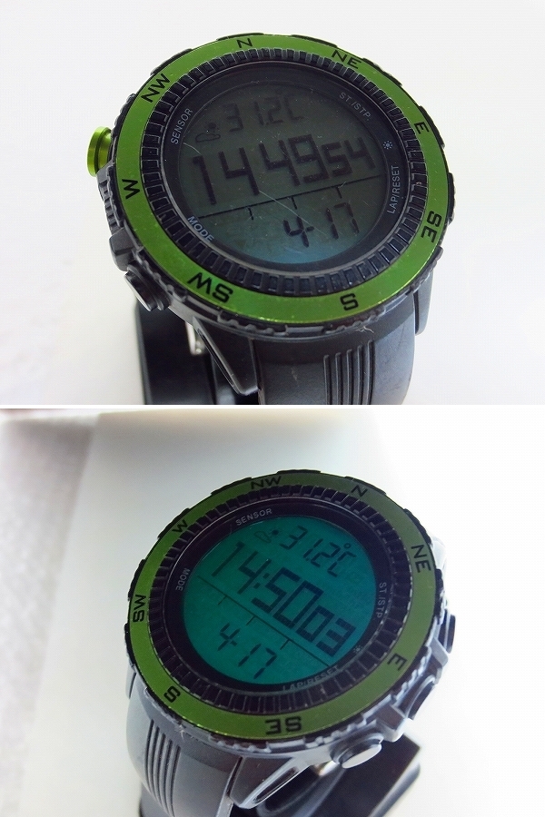 IW-7392R LAD WEATHER 腕時計 SENSOR MASTER 電池交換済 動作保証付の画像10