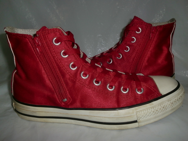 ★CONVERSE ALL STAR J Hi SIDE ZIP `04製コンバース 1R119 オールスター J Hi サイドジップ レッドの画像1