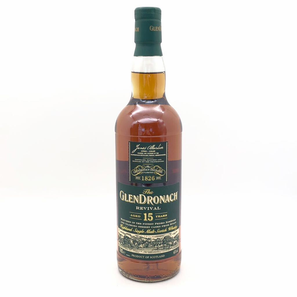 【未開栓】 GLENDRONACH グレンドロナック REVIVAL リバイバル 15年 スコッチ ウイスキー 700ml 46% 箱の画像2