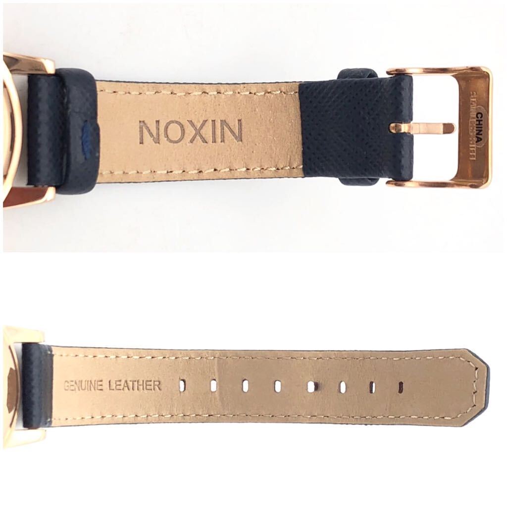 【未使用品】 NIXON ニクソン KENSINGTON LEATHER 稼働 アナログ 電池式 腕時計 レザーベルト メンズ 箱の画像7