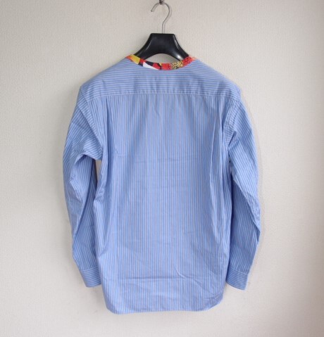 COMME des CARCONS SHIRT Tシャツ + ストライプシャツ ドッキング プルオーバー 長袖シャツ / コムデギャルソン シャツの画像2