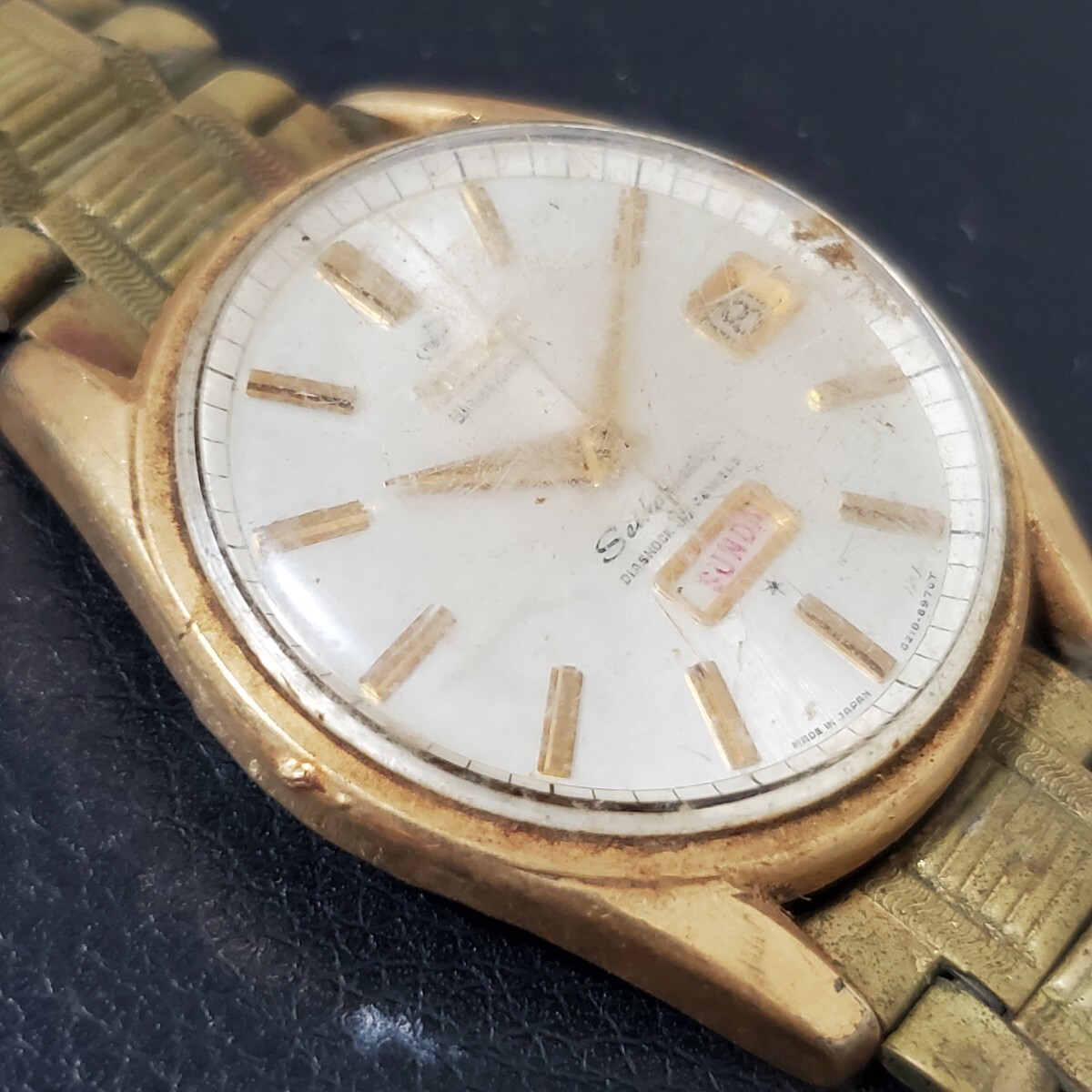 1円～SEIKO セイコー セイコーマチック ウィークデーター 自動巻き アンティーク 960の画像8