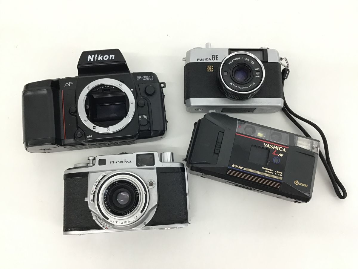 ●代VT075-80 カメラまとめ Nikon f-801s / fujika GE / YASHIKA AF / minolta フィルムカメラ 他の画像1