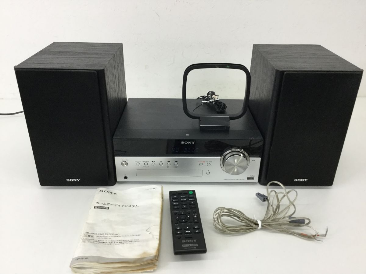 ●営ST950-120 SONY ソニー CMT-SBT100 HCD-SBT100 SS-SBT100 システム コンポ 14年製 音響機器 オーディオの画像1