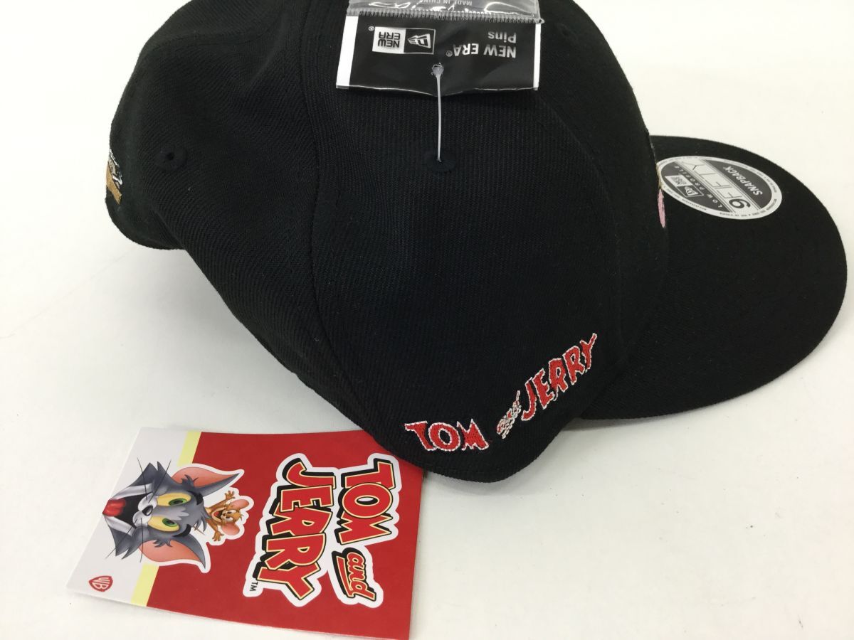 ●営KW840-60【タグ付き】NEW ERA トムとジェリー コラボニューエラ 9FIFTY キャップ 帽子 ブラック_画像7