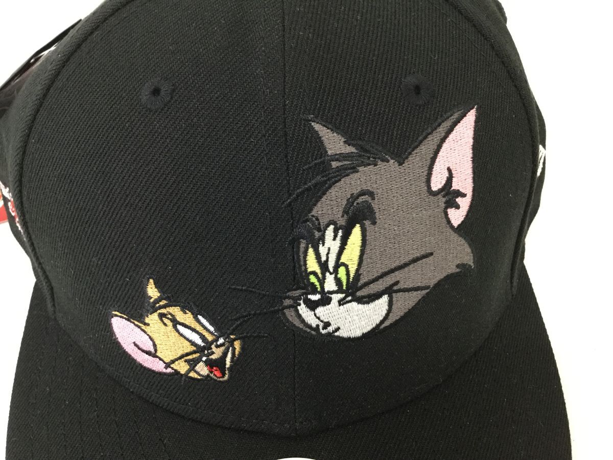 ●営KW840-60【タグ付き】NEW ERA トムとジェリー コラボニューエラ 9FIFTY キャップ 帽子 ブラック_画像3