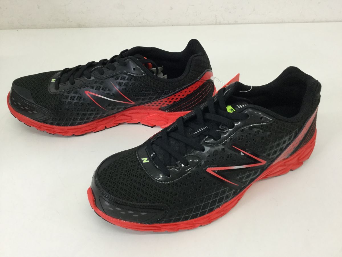 ●営ST991-80【保管品】NEW BALANCE ニューバランス M590BR3 スニーカー ランニング シューズ 28.5cm ブラック レッド_画像4