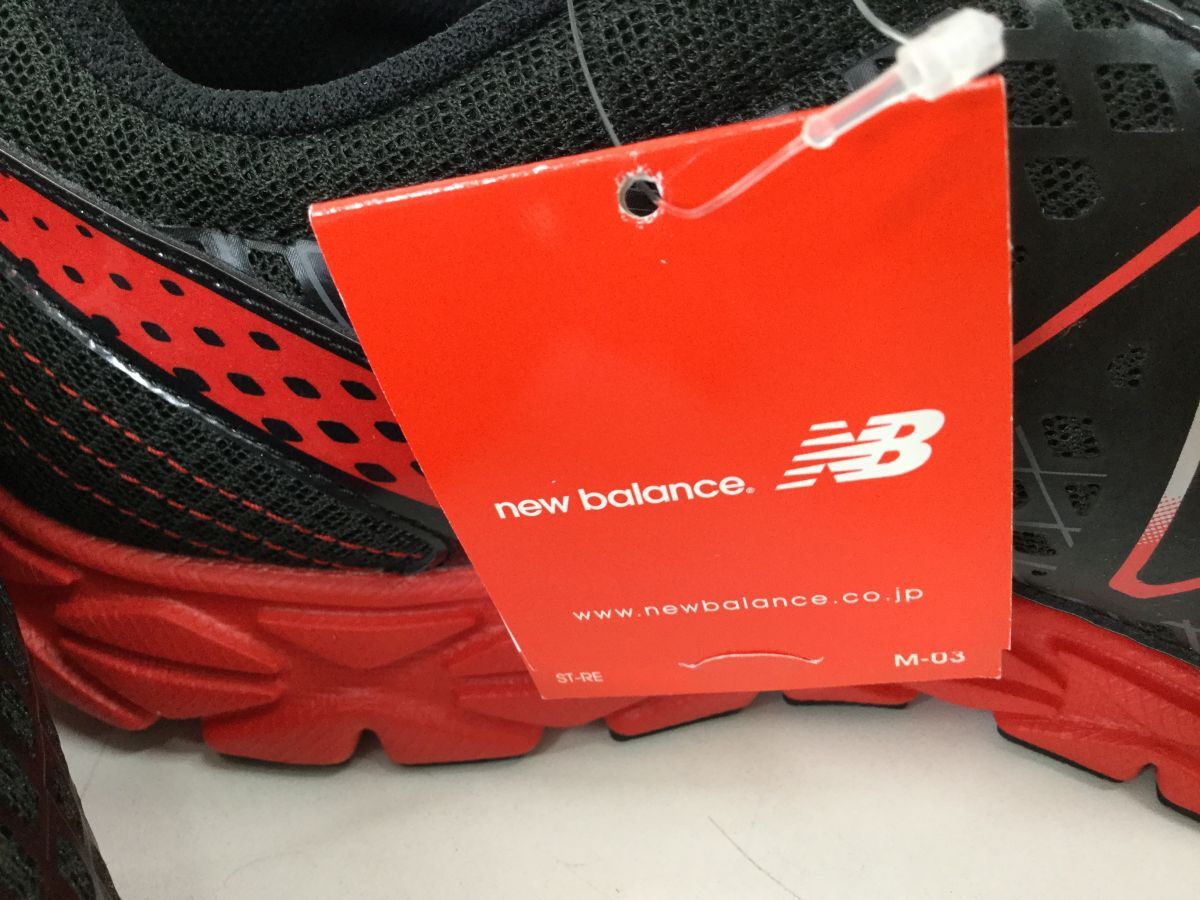 ●営ST991-80【保管品】NEW BALANCE ニューバランス M590BR3 スニーカー ランニング シューズ 28.5cm ブラック レッドの画像3