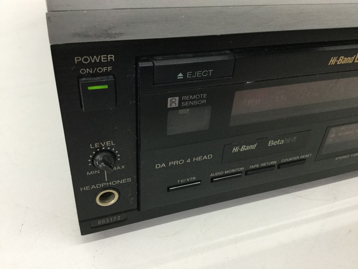 ●営ST024-120【リモコン付き】SONY SL-HF1000D Betamax ハイバンド ベータマックス ビデオデッキ 現状品の画像2
