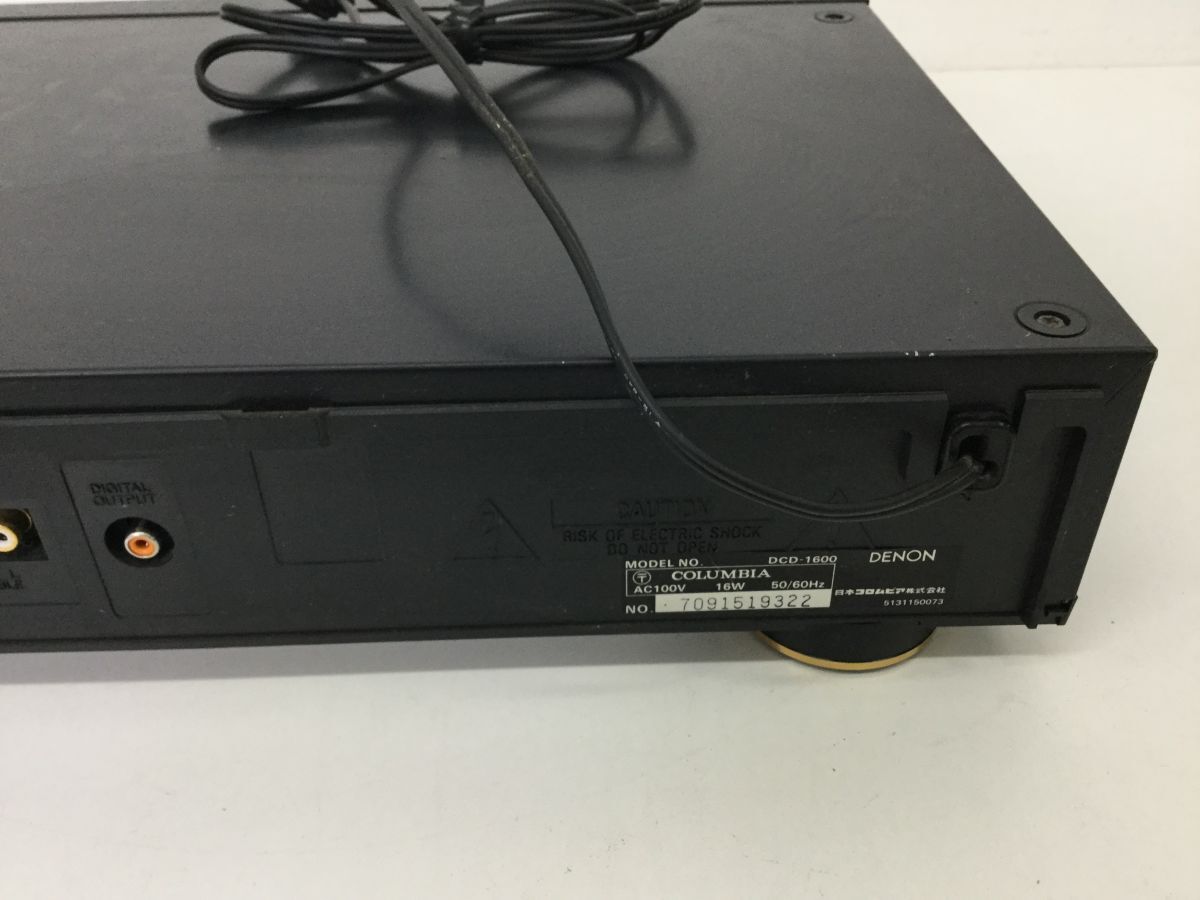●営ST022-120【取扱説明書付き】DENON デノン PCD オーディオテクノロジー CDプレーヤー DCD-1600 オーディオ機器 現状品の画像7
