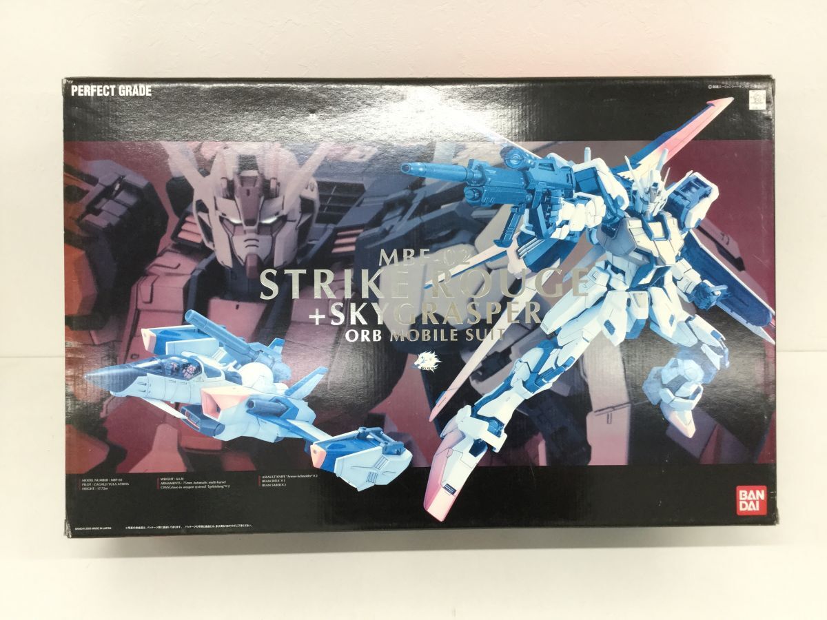 ●KSB030-140【内袋未開封】BANDAI 1/60 PG 機動戦士ガンダムSEED MBF-02 ストライクルージュ+スカイグラスパー プラモデル_画像6