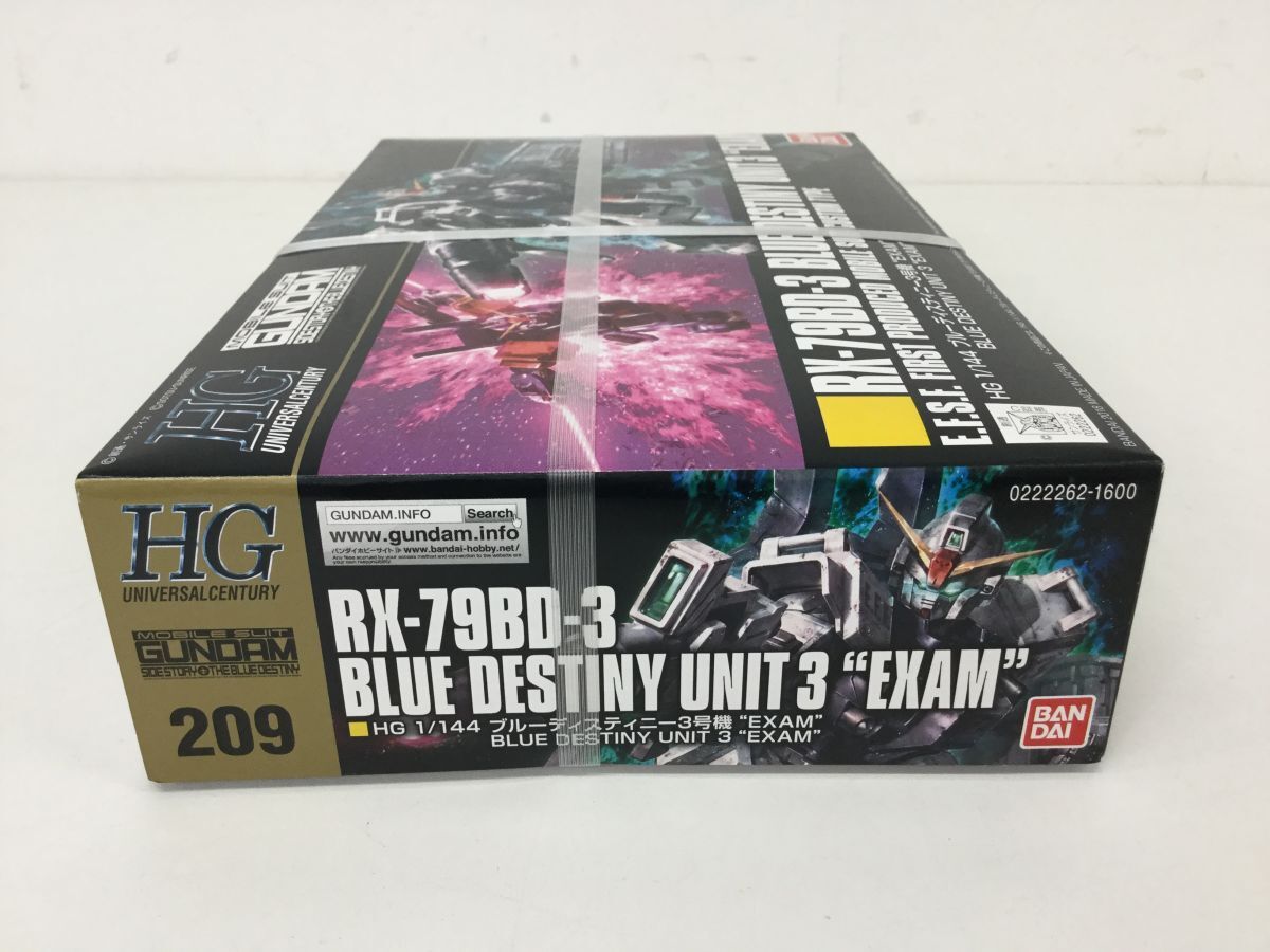 *KSB278-80[ нераспечатанный товар ]BANDAI HG 1/144 RX-79BD-3 BLUE DESTINY UNIT 3 ~EXAM голубой ti стойка колено 3 серийный номер Gundam пластиковая модель 