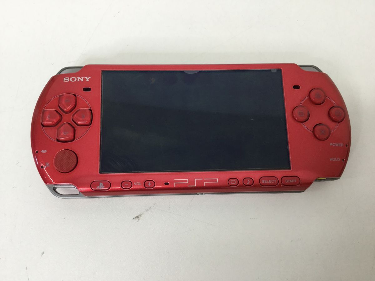 ●営ST036-60　SONY PlayStation ポータブル PSP-3000 本体 ソフト 4本/ケース付き_画像4