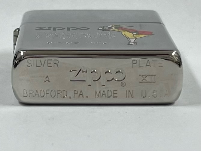 33697【WINDY】ZIPPO/ジッポーライター ウインディ SILVER PLATE A XⅡの画像3