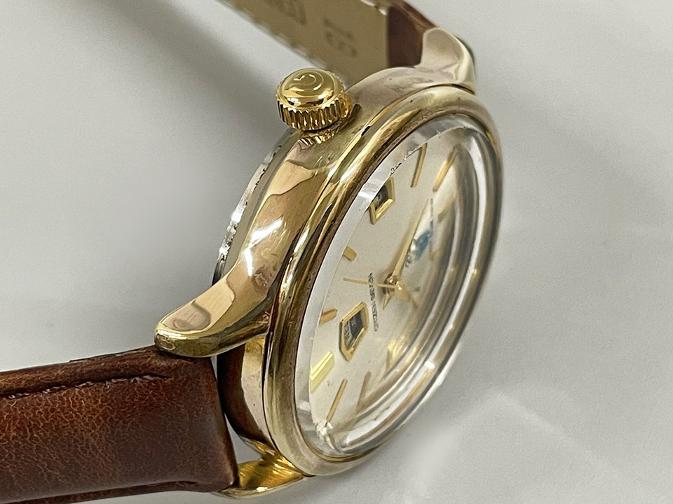CITIZEN シチズン セブン SEOG 51302-C 金張りケース 23石 ヴィンテージ 手巻き 稼働 デイデイト パラウォーター メンズ 腕時計の画像6