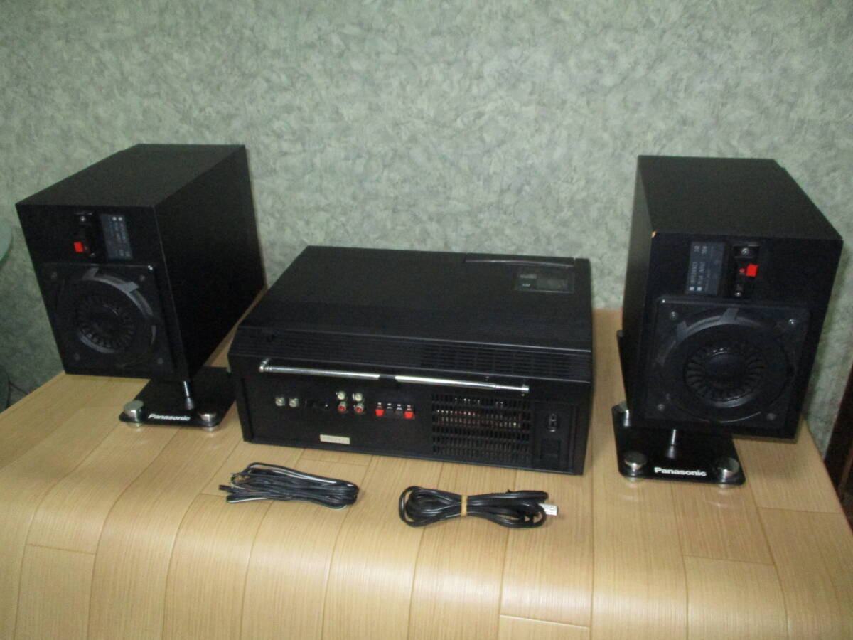  Junk Panasonic CD radio-cassette RX-CD100 exclusive use speaker stand attaching CD is immediately reading included. 