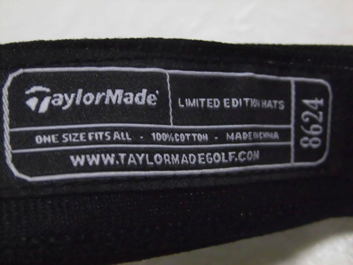 未使用 正規品 テーラーメイド ゴルフ サンバイザー 黒 ブラック TaylorMade R9 BURNER LIMITED EDITION HATS( バイザー キャップ 帽子 ) の画像7