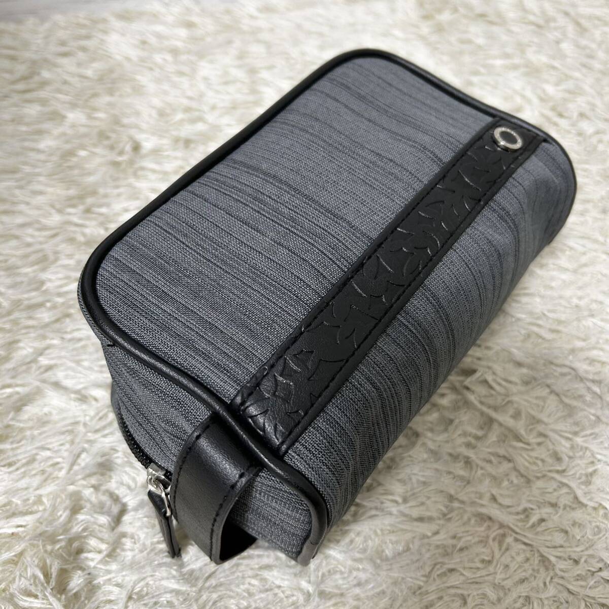[ новый товар не использовался ]1 иен ~ BVLGARI BVLGARY ручная сумочка сумка клатч бизнес работа высококлассный парусина женский мужской 