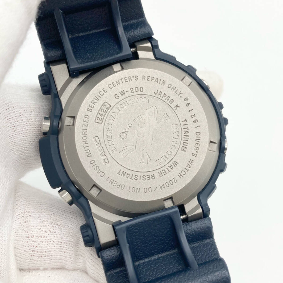 1円 稼働品 CASIO カシオ G-SHOCK GW-200-2JF フロッグマン ダイバーズウォッチ スクリューバック タフソーラー メンズ 腕時計 SI0741の画像8