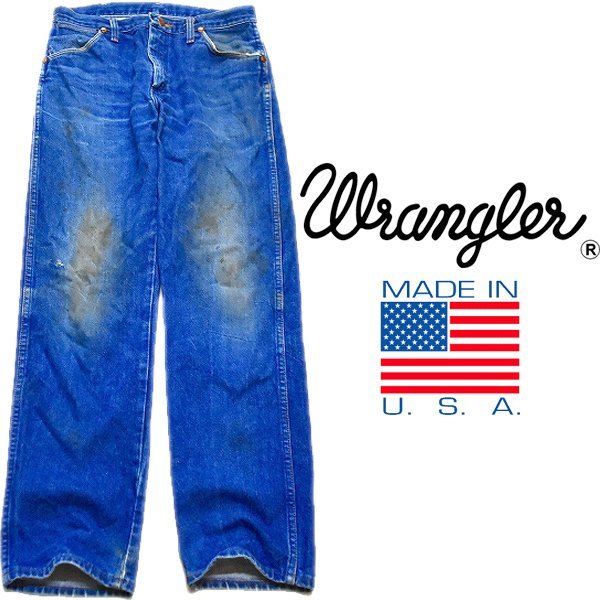 1 point thing *USA made Vintage 90s Wrangler 13MWZ jeans old clothes men's 32 lady's OK American Casual 90s Street / sport Mix Denim pants G bread 559681