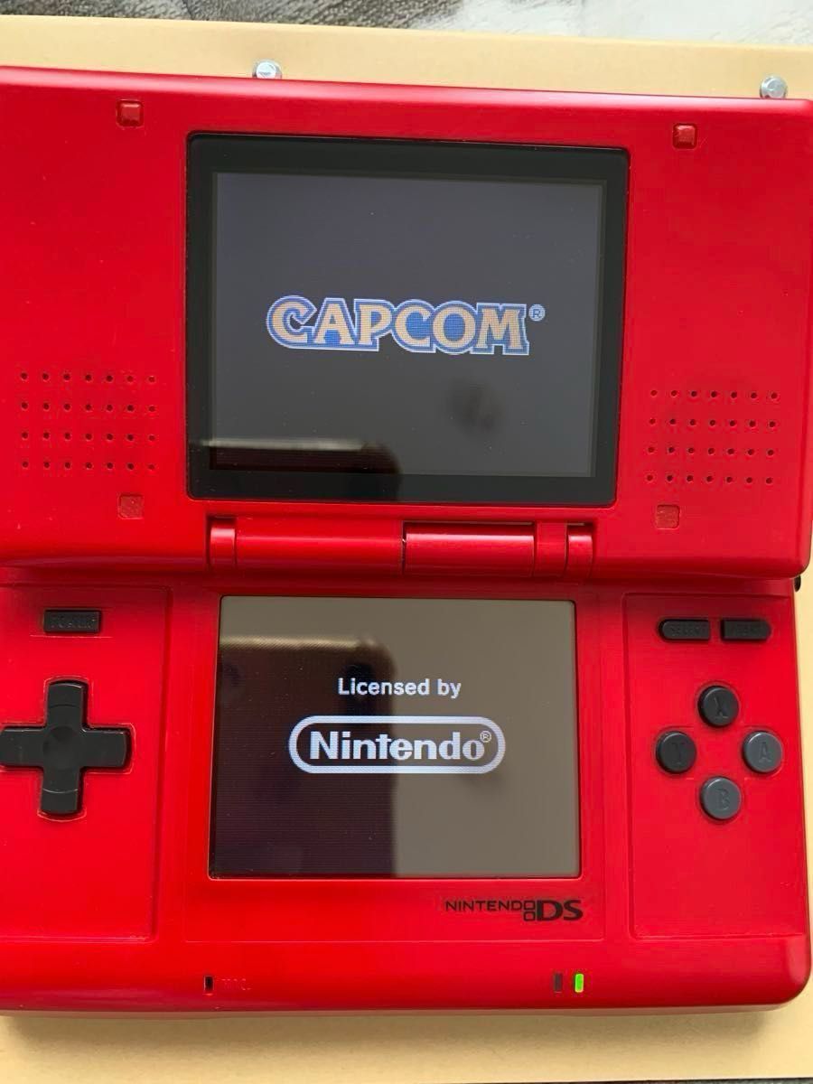 Nintendo 任天堂 DS ニンテンドーDS 初代DS ゲーム機　赤＋【逆転検事2 】ソフト