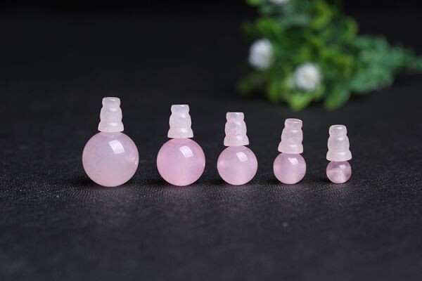 [EasternStar] international shipping parent sphere .. beads for parts DIY T hole bosa beads set ( each 1 piece ) rose quartz sphere diameter 14mm