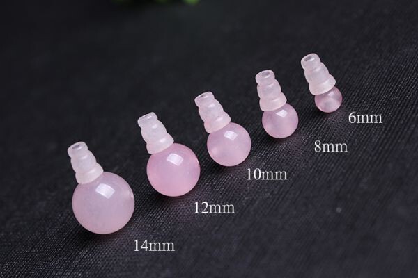 [EasternStar] international shipping parent sphere .. beads for parts DIY T hole bosa beads set ( each 1 piece ) rose quartz sphere diameter 14mm