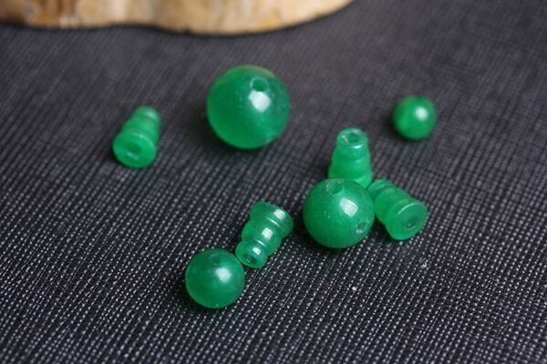 [EasternStar] international shipping parent sphere .. beads for parts DIY T hole bosa beads set ( each 1 piece ) green karu Ced knee sphere diameter 10mm